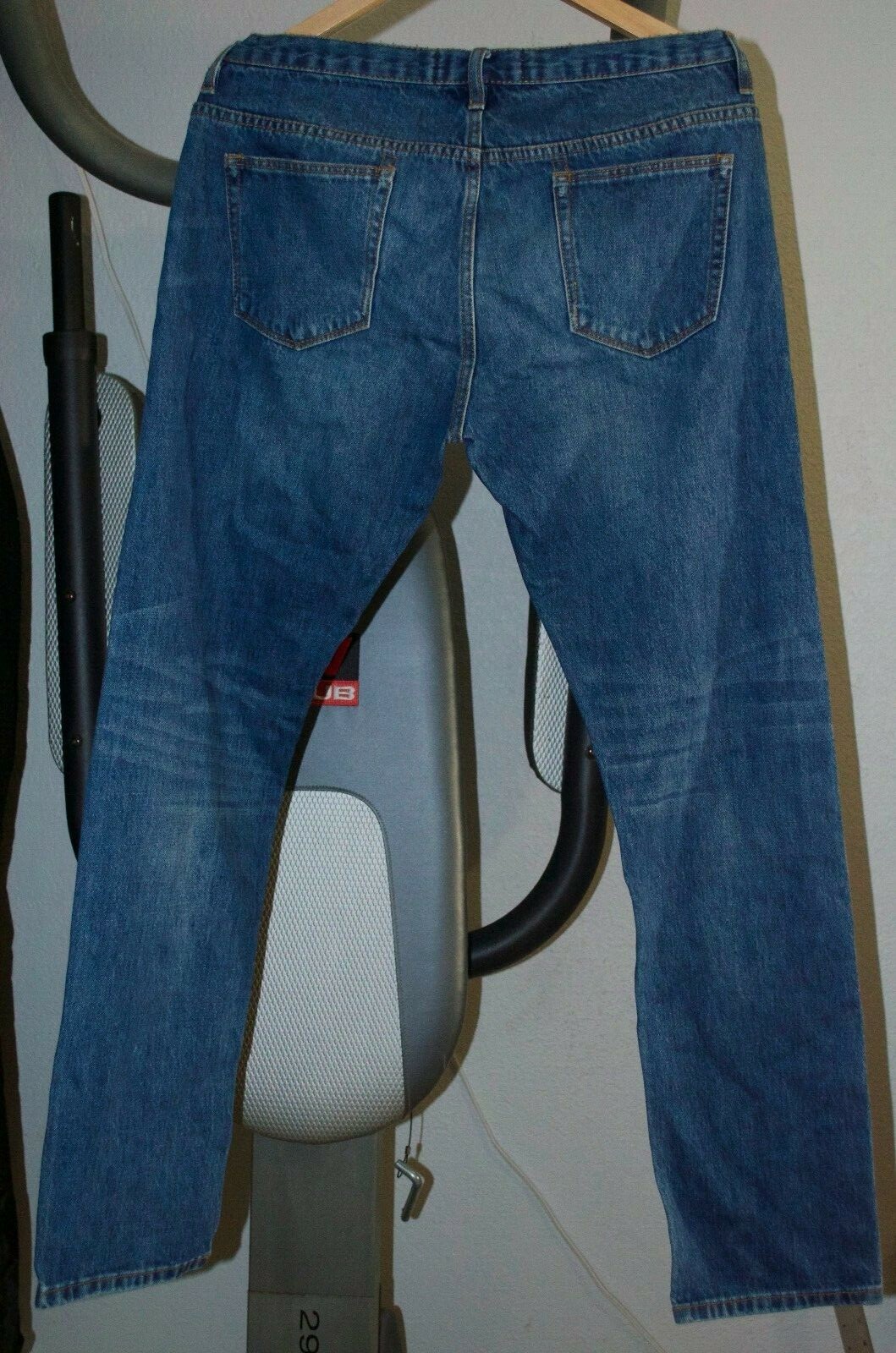 Mens Topman Skinny Moto Denim Jean 34R image 4