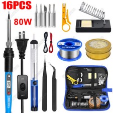 80W Electric Soldering Iron Welding Gun Tool Kit Solder Wire Desoldering Pump