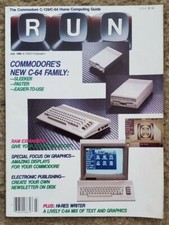 July 1986 RUN Magazine for the Commodore 64 VIC-20