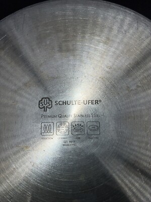 SCHULTE-UFER Premium Quality Stainless Steel Qt 1611 ~ 6 Qt Soup