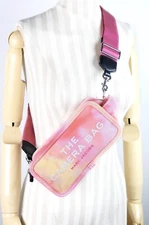 New Authentic Marc Jacobs The Camera Bag Crossbody Purse Pink Canvas
