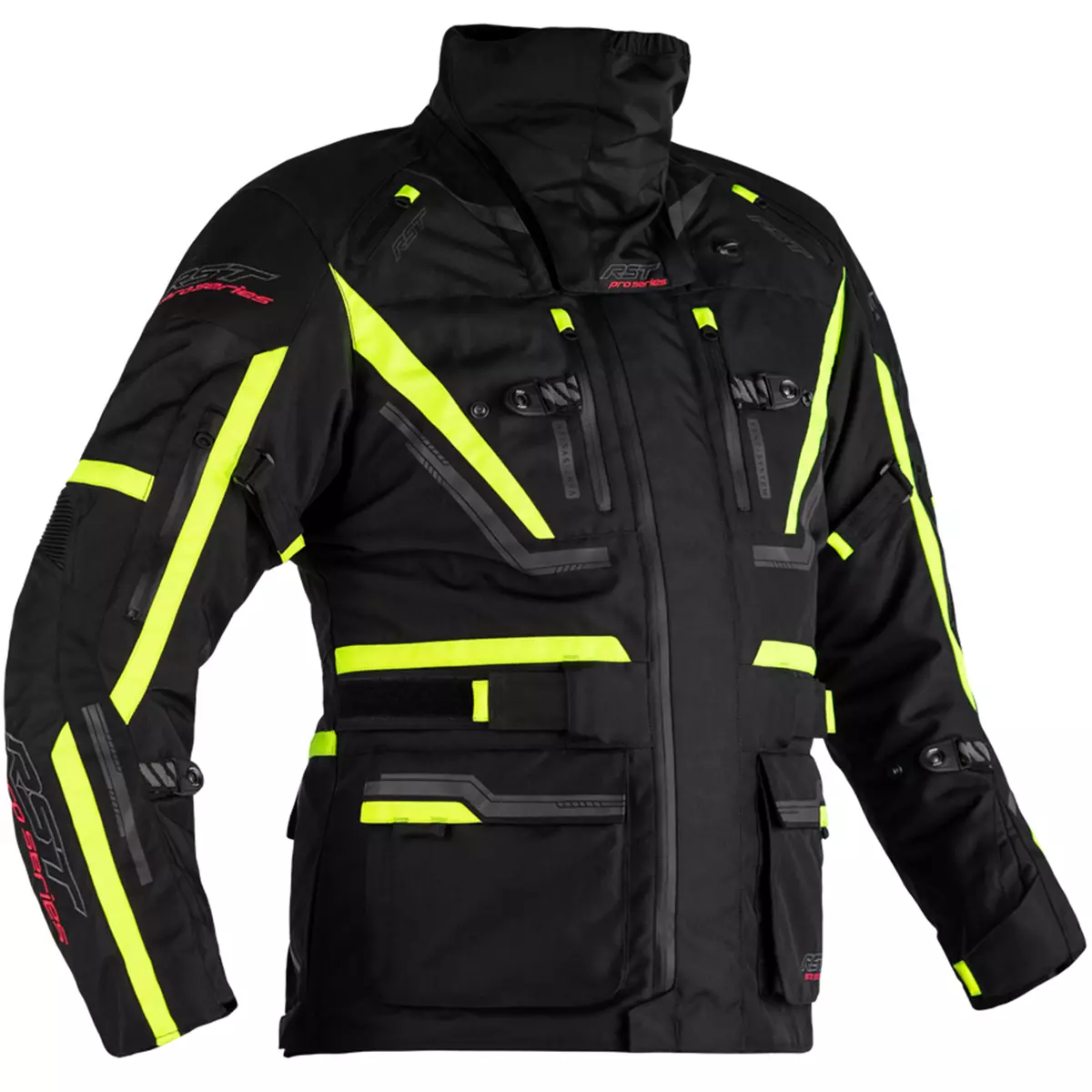 RST Paragon 6 Motorcycle Jacket Waterproof Touring Black Flo