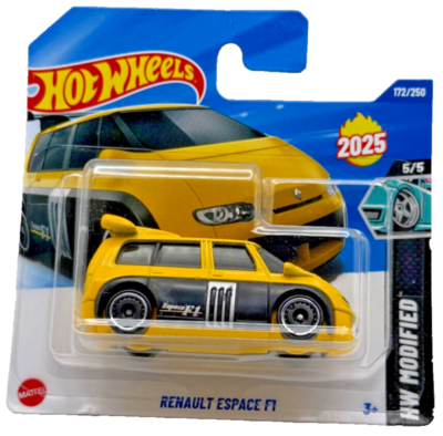 SUPER RARE 2025 HOT WHEELS MODIFIED #172 RENAULT ESPACE F1 SHORT