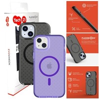 Official Genuine Tech21 iPhone (15 Plus / 14 Plus) Evo Check Case MagSafe Cover