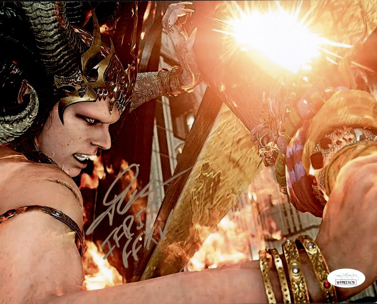 JOHN KASSIR Signed FINAL FANTASY XV IFRIT 8x10 Photo Autograph WPP