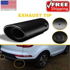 2.5" Inlet Black Car Exhaust Pipe Tip Rear Tail Throat Muffler Accessories