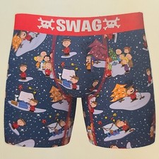 Swag Men's Boxer Briefs Underwear Peanuts A Charlie Brown Christmas -SELECT SIZE