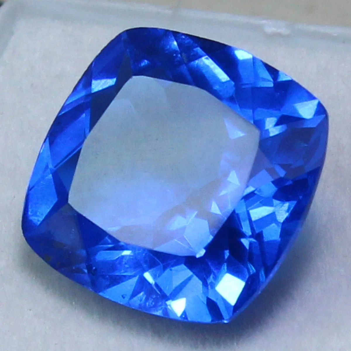 Certified 6.00 Ct Natural RARE D Block Blue Tanzanite UNHEATED