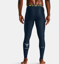 Under Armour Men's Project Rock HeatGear Armour Leggings 1353901-408 Size M NWT