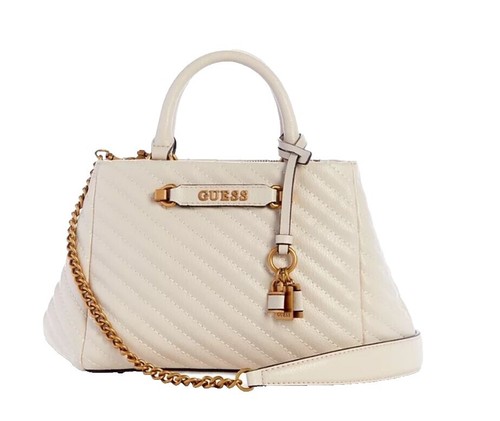 Rampage Quilted Cream Convertible Handbag – Large, Elegant Multi-Way Carry Bag Rampage Large Convertible Adjustable Handbag/Crossbody Bag  main image 2