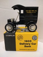 Ertl 7709 1905 Delivery Car Caterpillar "The Holt Mfg Co" 4 3/4"Metal COIN BANK