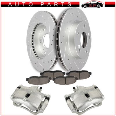 For 2006-2011 Honda Civic Front Brake Rotors & Ceramic Pads & Calipers Kit