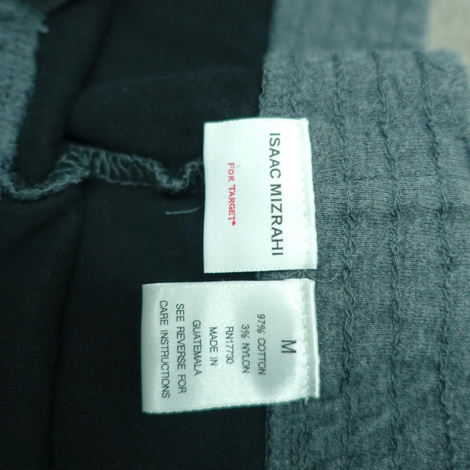 Isaac Mizrahi Sweatpants Pants Women's Medium Gray Cotton Belted - Image 3 of 4