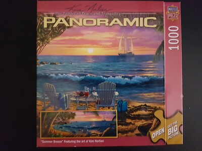Puzzle  ''Sommerbrise ''  1000 Teile Master Pieces Panorama neu