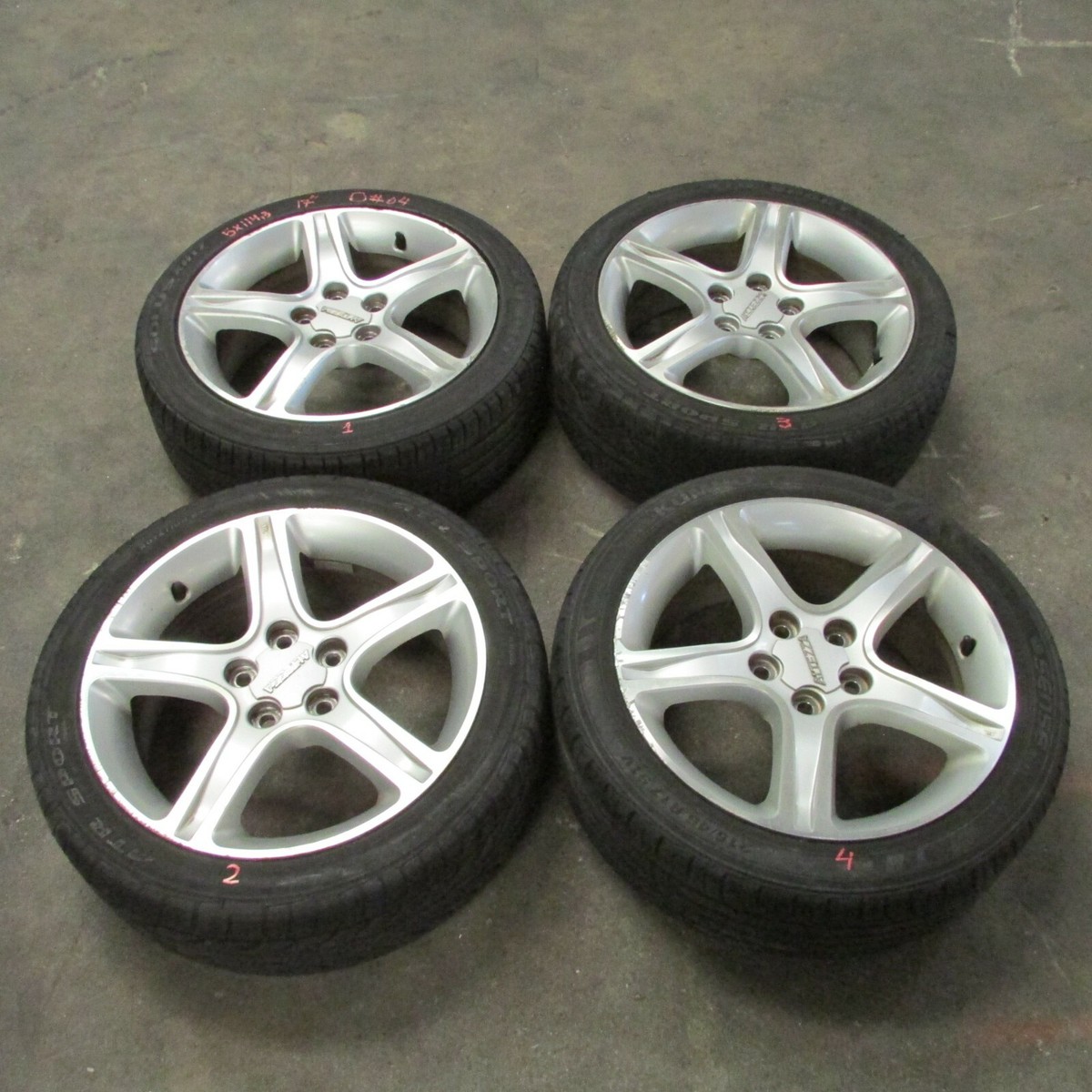 17x7JJ 5x114.3 +50 Toyota  4本 JDM 98-05 Toyota Altezza SXE10 Lexus IS300 Genuine 5X114.3 Wheels