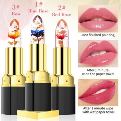 Flower Jelly Lipstick Temperature Change Moisturizer Flower Lip Stick K2R3 FAST