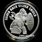 2021 SILVER BACKED SILVER SHIELD 1 oz Silver PROOF w/ COA  & BOX! Wall St. Apes!