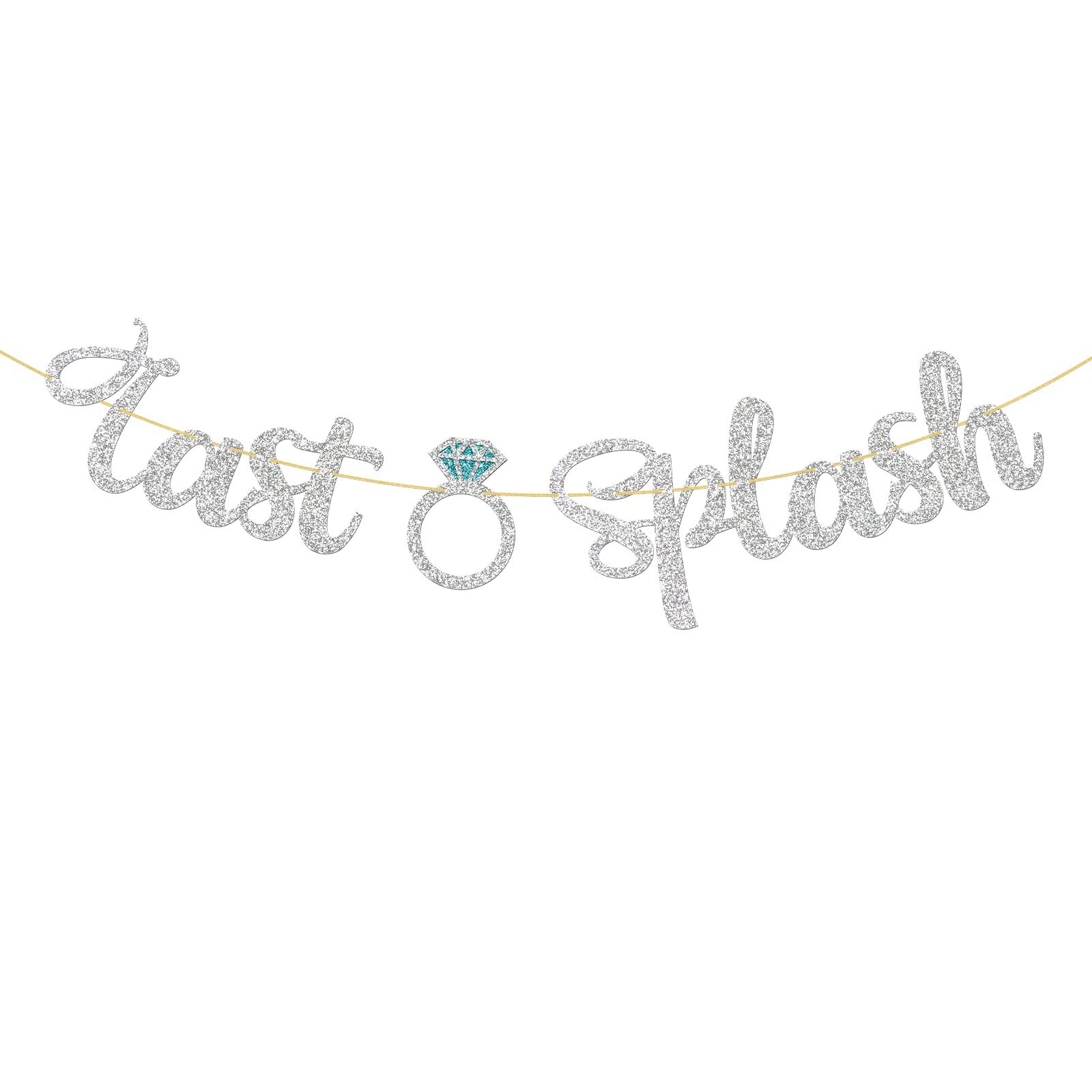 WeBenison Last Splash Banner Bride Shower Party Supplies Engagement Wedding B...
