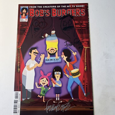 BOB'S BURGERS #2 VOL 2 RARE Signed Remarked By Frank Forte McCarthy Cover  NM/M