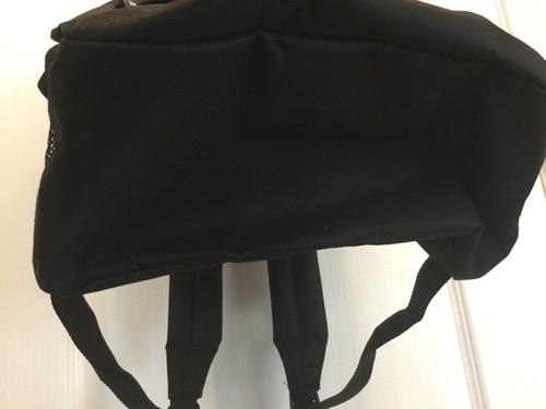 Backpack Black Student Hiking Zipper Closure Adjustable Straps New H8 - Picture 4 of 8