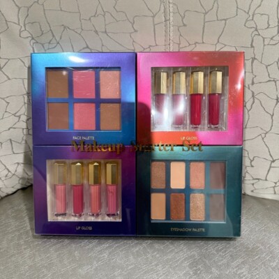 Make up Set (Face Palette, Lip Gloss, Eye Shadow Palette) NEW never used