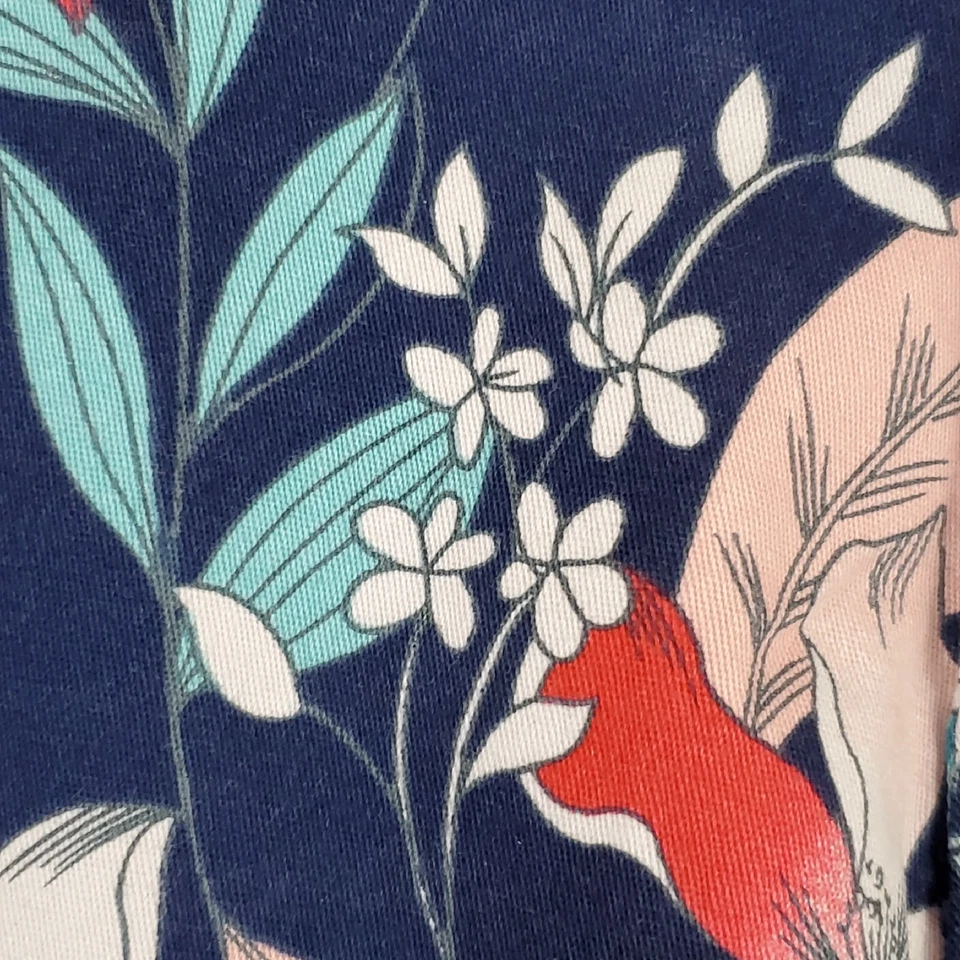 Женские шорты St. John's Bay 5 дюймов размер 16 эластичные темно-синий цветочный узор с карманами - Изображение 2 из 4