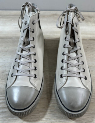 NWB AllSaints Mens Shoes Chalk White US(9M) Osun High Top  display picture 3