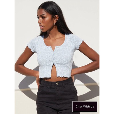 zelly ruffle top