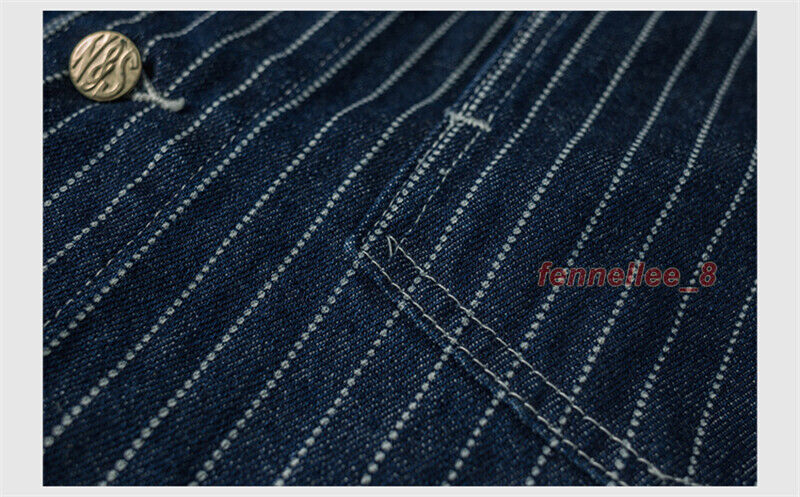Non Stock 12oz Wabash Chore Jacket Vintage Mens Railroad Stripe
