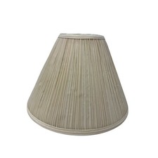 Cream Pleated Empire Lamp Shade Spider Fitter