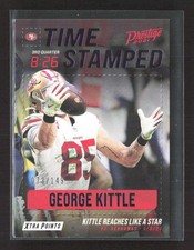 2021 Panini Prestige George Kittle Time Stamped Xtra Points Purple /149 JT641