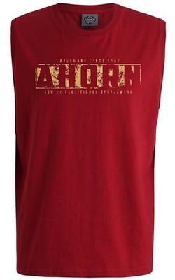 Übergrößen Tanktop AHORN SPORTSWEAR Druck Traditional amber dark red 3XL-10XL