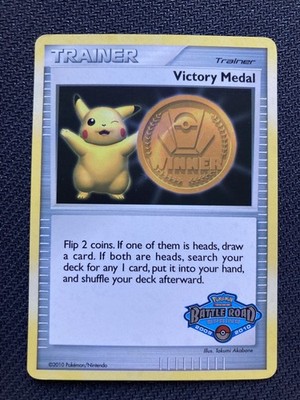 Pokemon Victory Medal 2009 Battle Road Spring 2009 2010 Promo 1st Place Pikachu