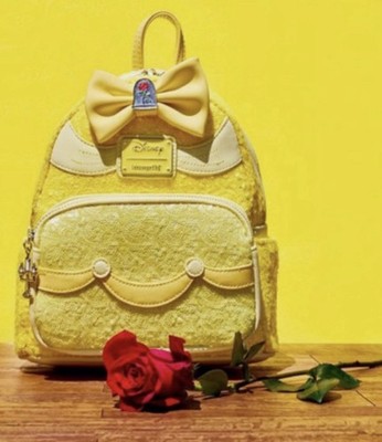 Loungefly Disney Belle Beauty and the Beast Sequin Mini Backpack New Exclusive