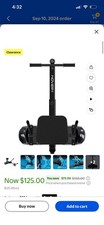 Hover-1 Black Adjustable Kick Electric Scooter