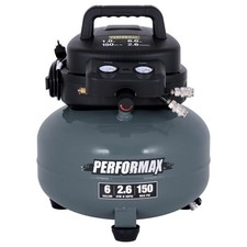 Performax 6 Gallon 150 Psi Portable Electric Pancake Air Compressor Performax 6 Gallon 150 Psi Portable Electric Pancake Air Compressor