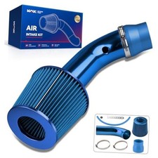 KAX 3  Universal Cold Air Intake Kit, Aluminum Car Air Intake Pipe Kit, Blue