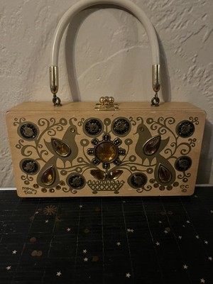 Vintage Enid Collins of Texas Money Tree Mini Box Bag