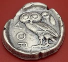 5 oz .999 Fine Silver Owl of Athens Style Hand Poured Round w/ Pouch