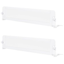 2PCS 71" Toddler Foldable Bed Rail w/ Adjustable Safety Strap Bedrail Guard