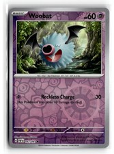 Pokemon: SV: Paldean Fates Woobat #032/091 Common,Reverse Holo .P2N