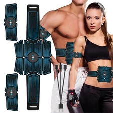 EMS Muscle Stimulator Massage ABS Abdominal Trainer Belt Slimming Massager