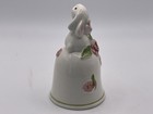 1984 AVON Porcelain Bunny Rabbit Bell with Pink Flowers ~ Weiss Brazil Vintage! — photo 4