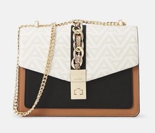 Aldo Women's Crossbody Clutch Bag Faux Leather Gold Chain New With Tags