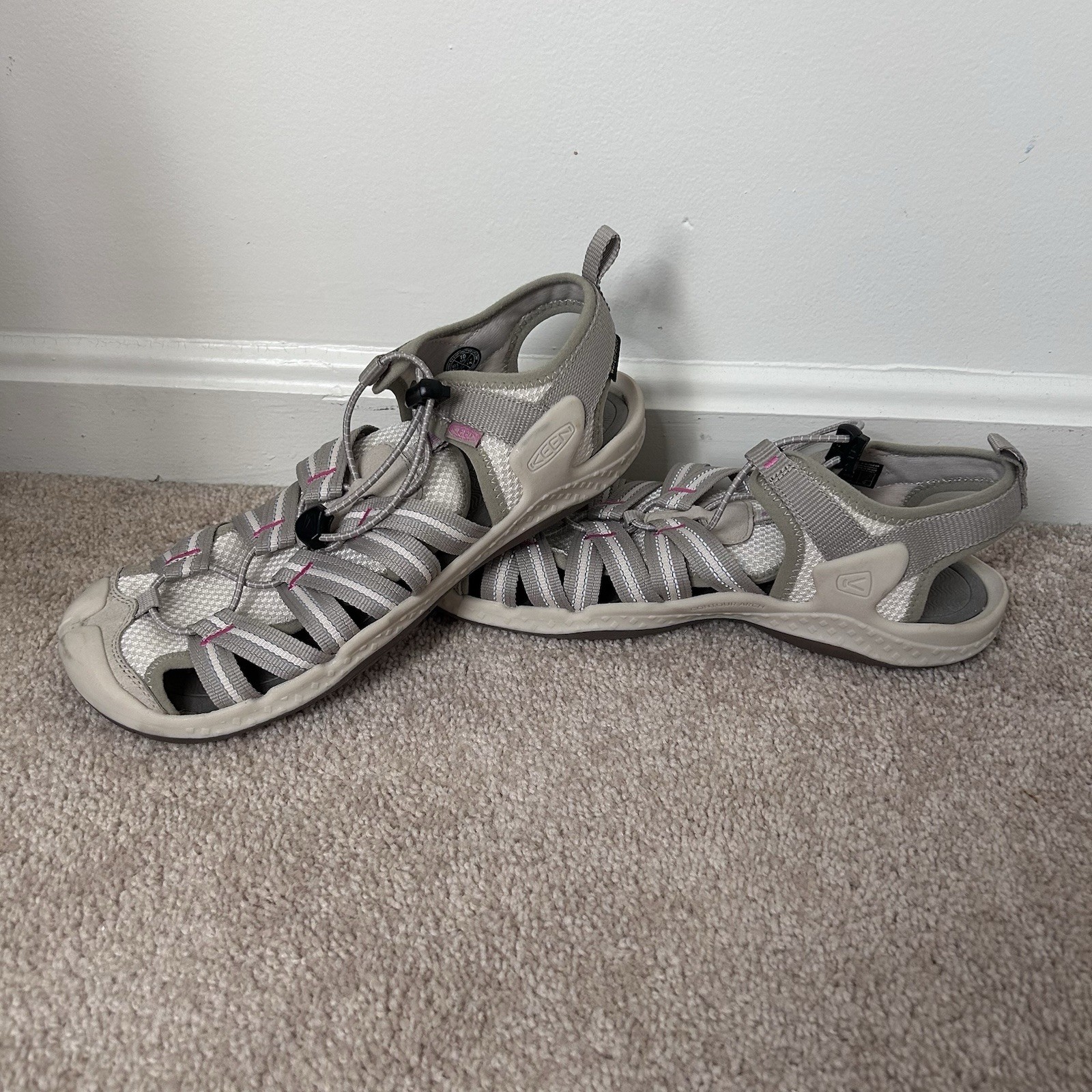 Sandali KEEN 10 donna Drift Creek H2 donna grigio rosa escursionismo outdoor campeggio