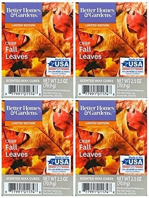 Better Homes and Gardens Crisp Fall Leaves Wax Cubes 4 Pack