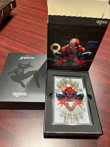 Agoro Marvel Spider-Man 5g 999 Pure Silver Foil Tier 1 (1 of 3450)