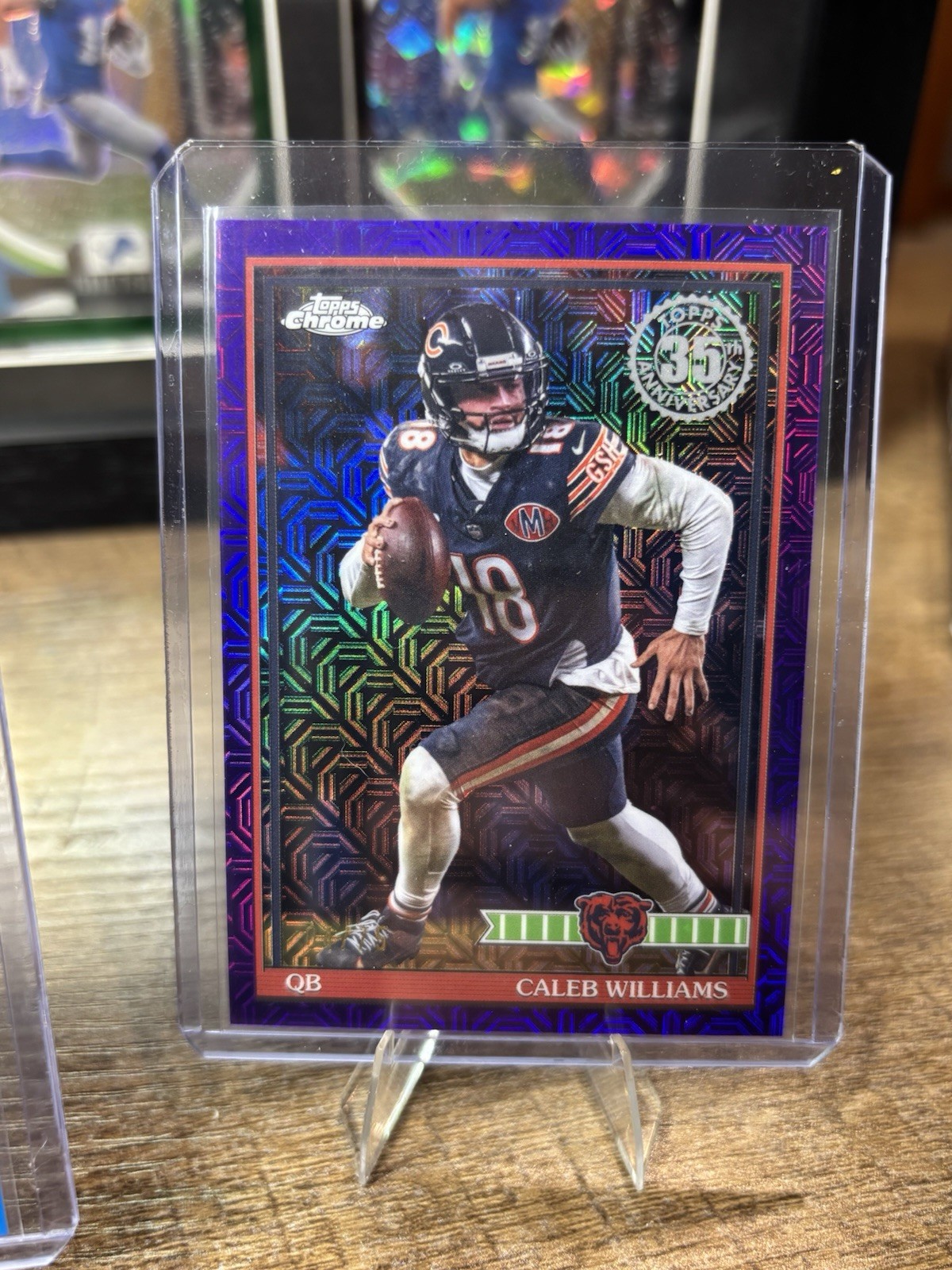 CALEB WILLIAMS Purple /75 2026 Topps Flagship CHROME 35th MOJO REFRACTOR!
