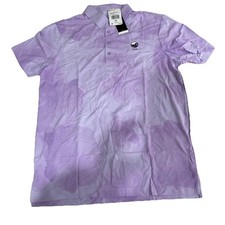 Adidas ULTIMATE365 PRINTED COOL FEELING TOUR POLO SHIRT Size M Purple