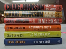 Craig Johnson Longmire 6 book lot (not in sequence) Signed HB DJ LN 260416
